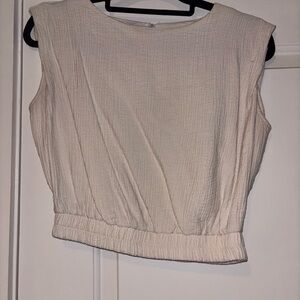 A New Day Cream Textured Blouse